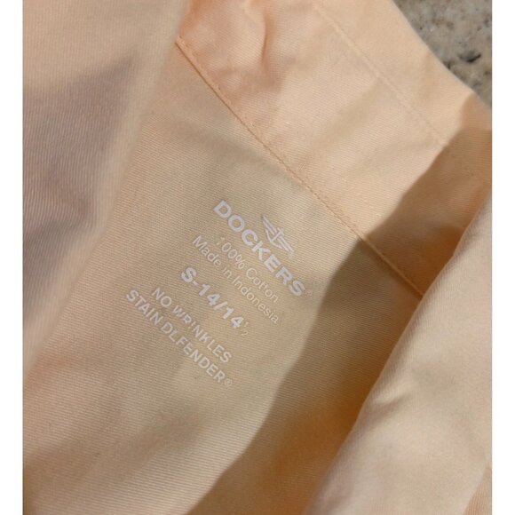 New! Lot of 2 Dockers Men’s S 14-14.5 Red Plaid & Yellow Button Down Shirts - Picture 11 of 13